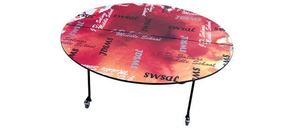 Palmer Hamilton 48" Round Shaped Mobile Table