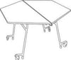 Palmer Hamilton 60" Hexagon Shaped Tables