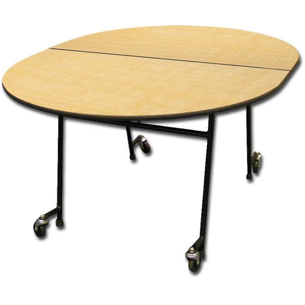 Palmer Hamilton 72 x 60" Oval Shaped Mobile Table