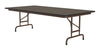 Correl 30x60 Commercial High-Pressure Folding Tables, Standard Height — Wood Grain Tops