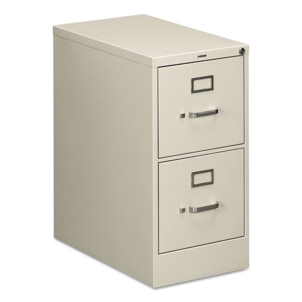 HON 51Hon 512-  2-Drawer Vertical Metal File Cabinet, Letter, 29" Height, Full-Suspension, Light Gray