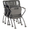 Lorell Mesh Back Nesting Training/Guest Chairs