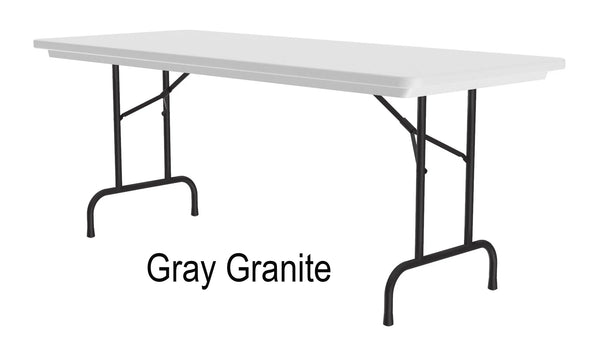 Correl 24x48 Heavy Duty Commercial Plastic Tamper Resistant Folding Tables
