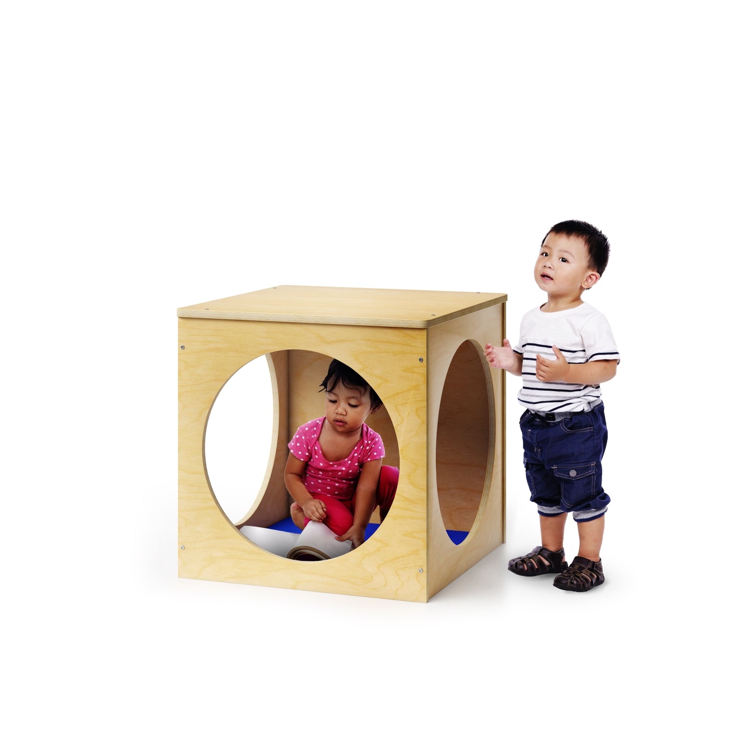 Whitney Brothers Toddler Play House Cube With Floor Mat Set