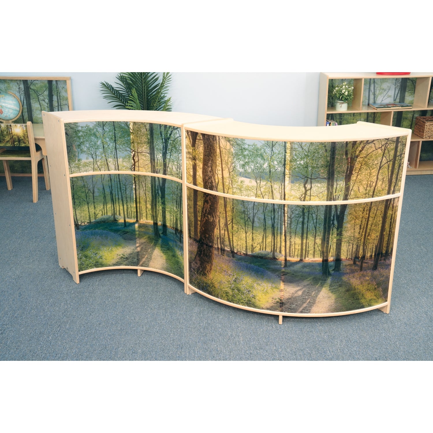 Whitney Brothers Nature View Serenity Curve-In Cabinet