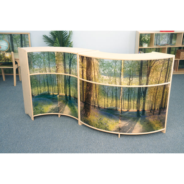 Whitney Brothers Nature View Serenity Curve-In Cabinet