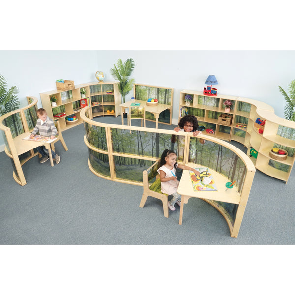 Whitney Brothers Nature View Serenity Curve-In Cabinet