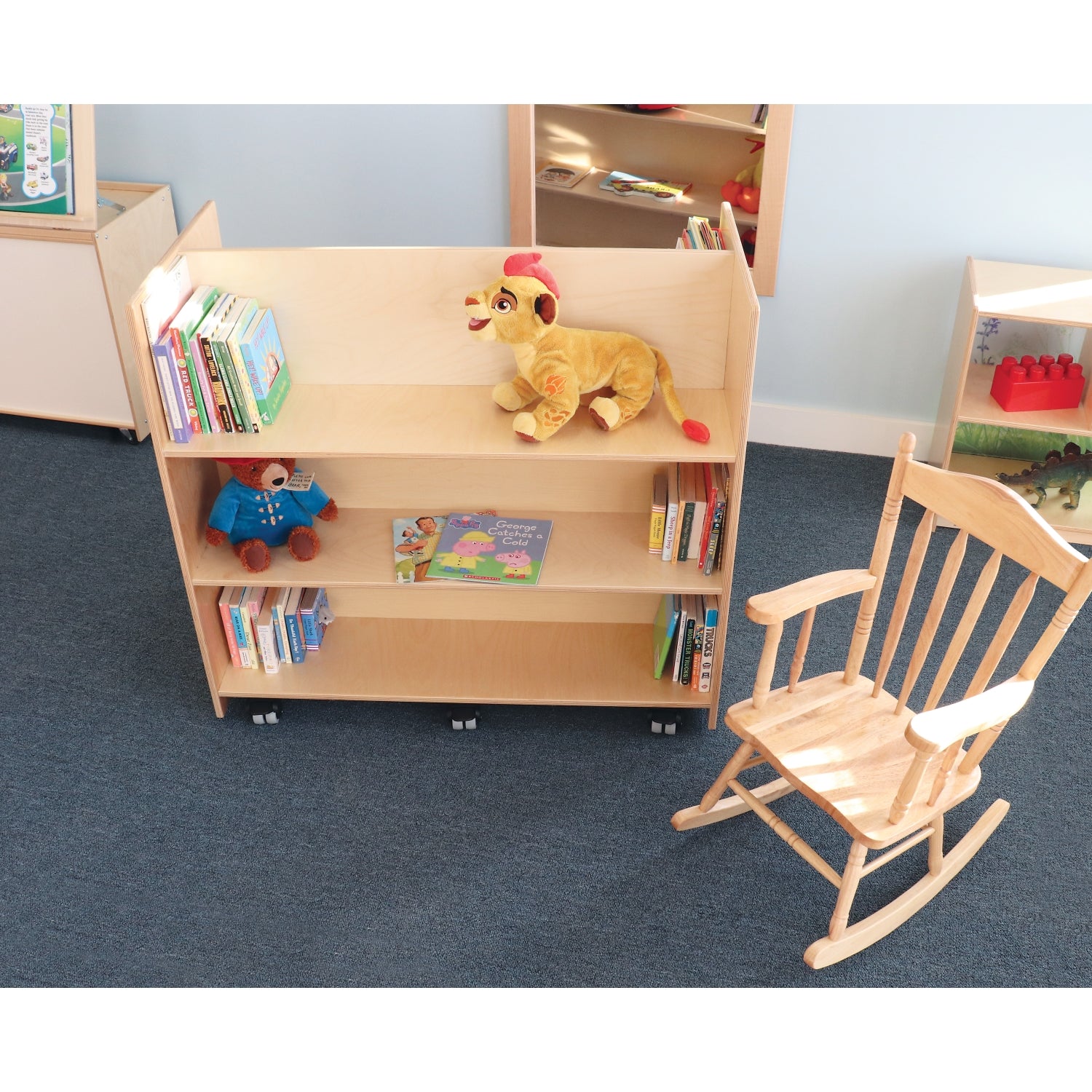 Whitney Brothers Two Sided Book Transportation Center