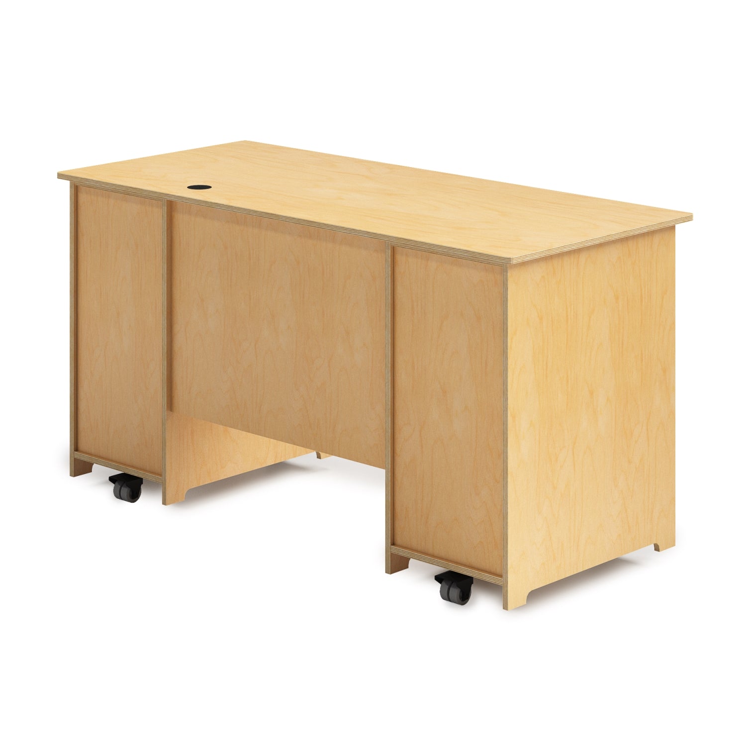 Whitney Brothers Teachers Desk With Trays And Locking Door