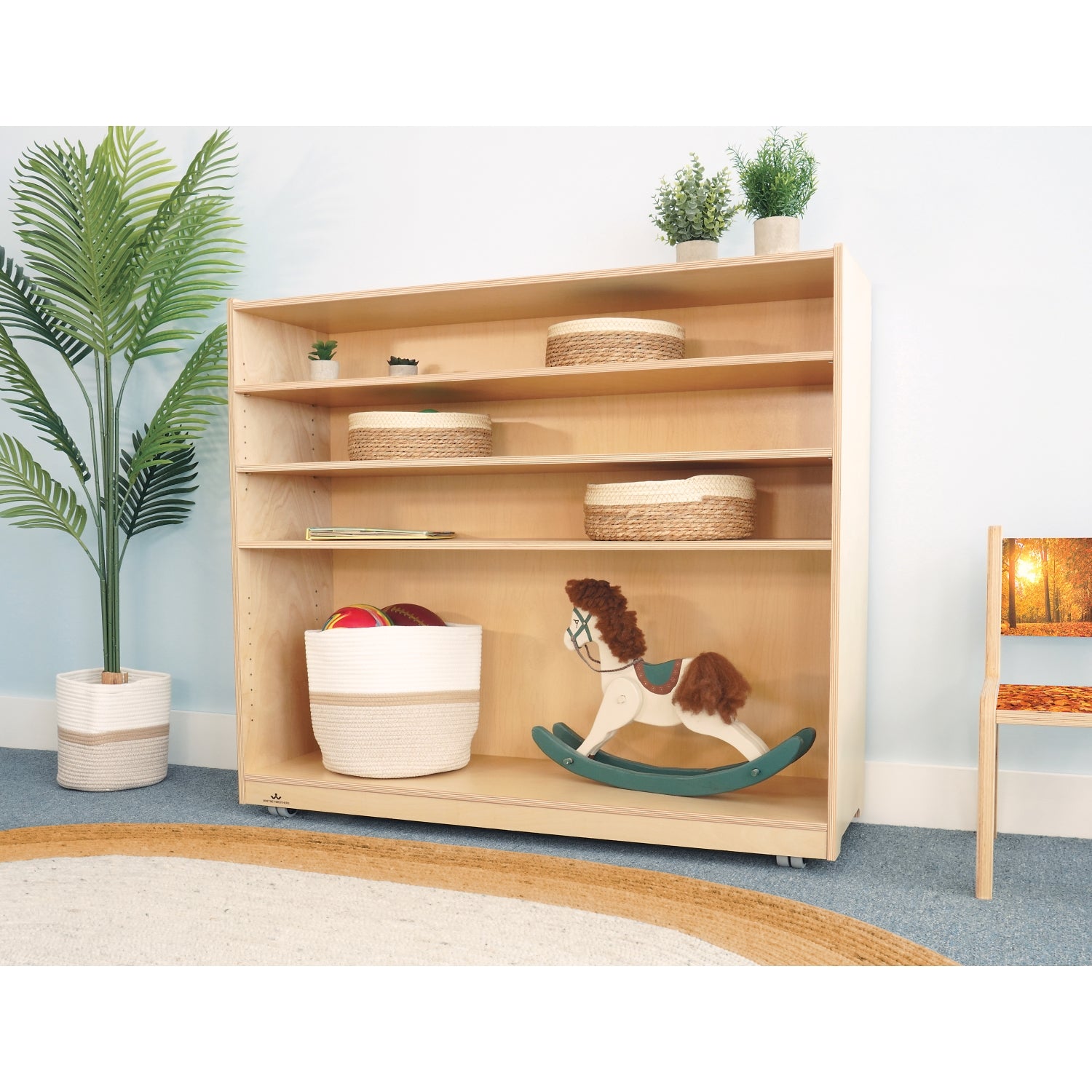 Whitney Brothers Mobile Shelf Cabinet 42H