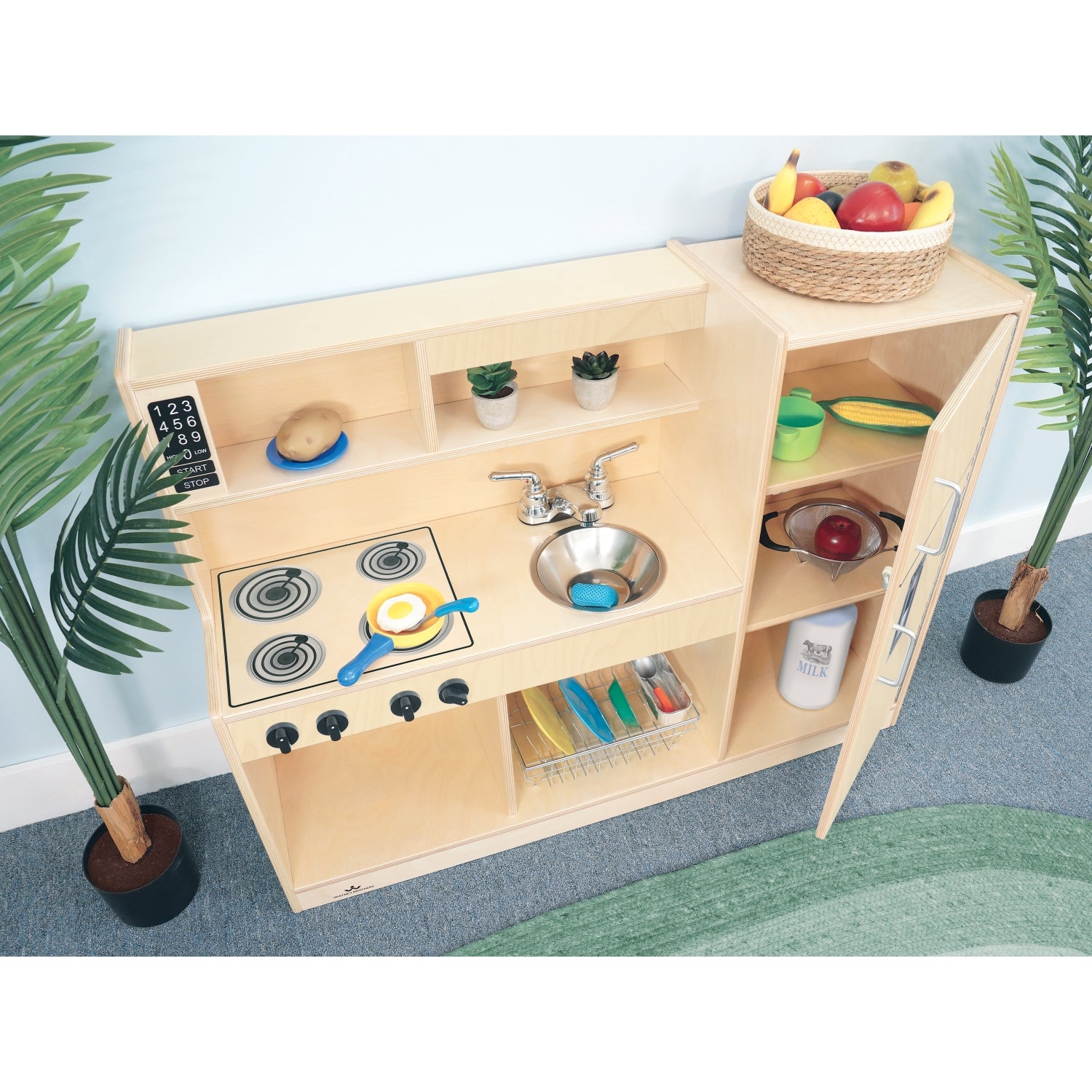 Whitney Brothers Toddler Kitchen Combo-Natural