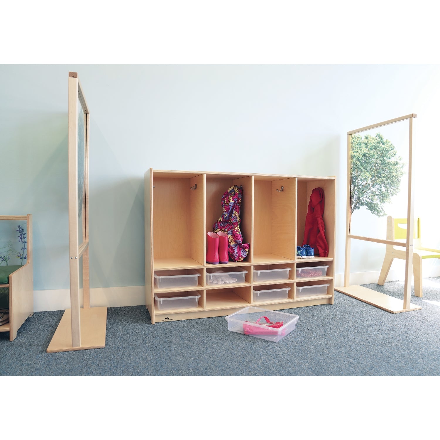 Whitney Brothers Toddler 8 Section Coat Locker With Trays