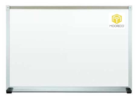 MOORECO MAGNETIC PORCELAIN STEEL WHITEBOARD DELUXE ALUMINUM TRIM - 1.5h x 2'w