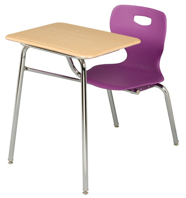 USA Capitol 18" Euroflex Student Combination Desk 3908SE with Laminate Top - No Book Basket