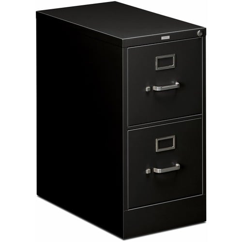 Hon 2 Drawer Lettersize File Cabinet 25" Depth Black
