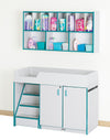 Rainbow Accents® Diaper Changer Combo - Left - Navy