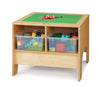 Jonti-Craft® KYDZ Building Table - Traditional Brick Compatible - with Clear Tubs