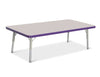 Jonticraft Berries® Rectangle Activity Table - 24" X 48", T-height - Gray/Purple/Gray