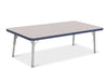 Jonticraft Berries® Rectangle Activity Table - 24" X 48", T-height - Gray/Navy/Gray