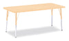 Jonticraft Berries® Rectangle Activity Table - 30" X 72", A-height - Maple/Maple/Camel