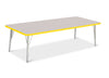 Jonticraft Berries® Rectangle Activity Table - 30" X 72", E-height - Gray/Yellow/Gray