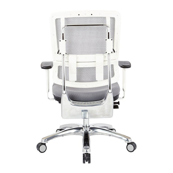 Office Star Vertical White Mesh Back Chair 99661W-5811