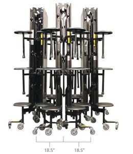 Palmer Hamilton 60T Stool Cafeteria Table - 30