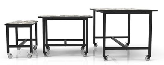 Palmer Hamilton 30x 60 Inspiration Table with Casters 30"high