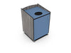 Palmer Hamilton Single Top-Load Trash Receptacle with Casters 55 gallon