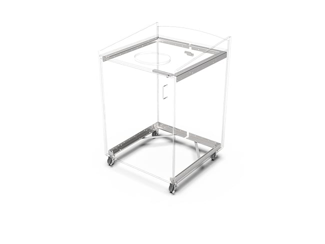 Palmer Hamilton Single Top-Load Trash Receptacle with Casters 55 gallon
