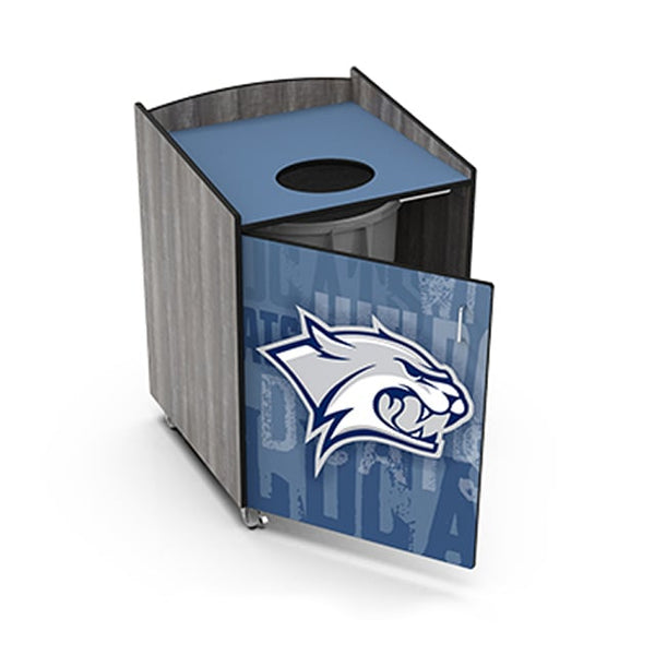 Palmer Hamilton Single Top-Load Trash Receptacle with Casters 55 gallon