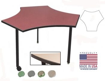 USA Capitol 42" x 48" 0BONE Interlox Tables