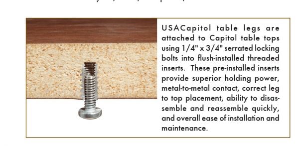 USA Capitol 48" Half Round Activity Tables