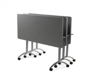 Interior Concepts, Motion Table, Arch Leg, Casters, Flip-Top Quick Flip Handle, 18d x48w x29h