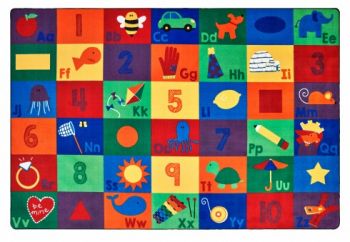 Carpets for Kids #6712 Sequential Seating Literacy 8' x 12' Rug