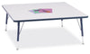 Jonticraft Berries® Square Activity Table - 48" X 48", E-height - Gray/Navy/Navy