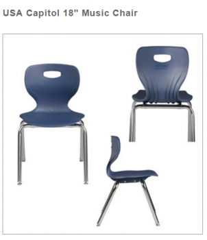 USA Capitol 18" Music Chair