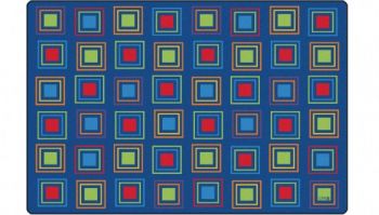 Carpets for Kids Primary Squares Seating Rug