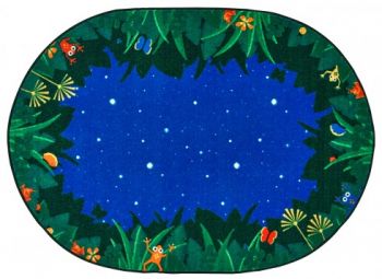 Carpets for Kids 6515 Peaceful Tropical Night 6' x 9'