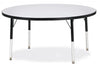Jonticraft Berries® Round Activity Table - 48" Diameter, A-height - Gray/Blue/Blue