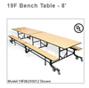 Palmer Hamilton 8' Cafeteria Bench Table