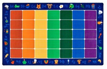 Carpets for Kids Fun with Phonics Seating Rug 7’6†x 12’