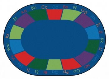 Carpets for Kids Colorful Places Oval Rug 8'3