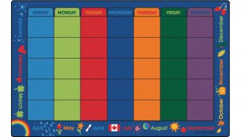 Carpets for Kids 6412 Canadian Calendar Celebrations 7'6" x 12'