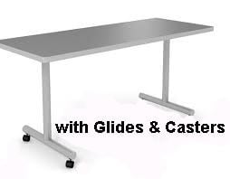 Interior Concepts, Motion Table, Arch or T-Leg, Glides, 36d x84w x29h
