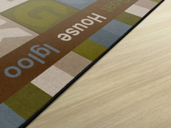 FLAGSHIP ABC WORDS ( TRANQUILITY) 10'9" x 13'2"