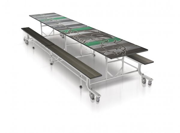 Palmer Hamilton 12' Cafeteria Bench Table