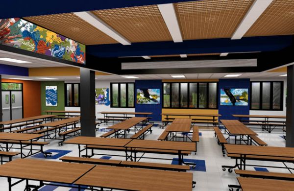 Palmer Hamilton 12' Cafeteria Bench Table