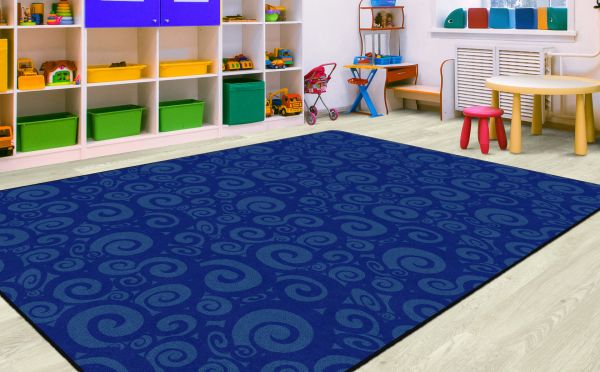 FLAGSHIP SWIRL TONE ON TONE BLUE 6X8'4
