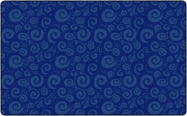 FLAGSHIP SWIRL TONE ON TONE BLUE 6X8'4